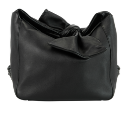 Medium Bucket Handbag, Leather, Black, MII, DB, 2*